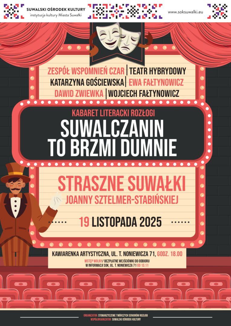 Kabaret Literacki Rozłogi: Straszne Suwałki Joanny Sztelmer-Stabińskiej