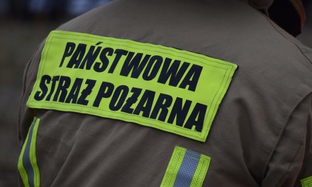 Pożar stodoły w Suwałkach