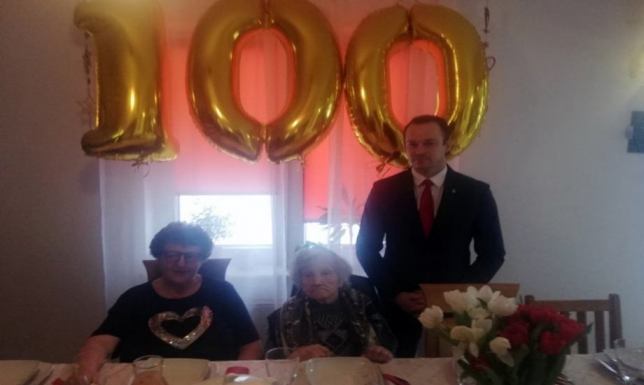 Setne urodziny obchodziła Zofia Miszkiel z Białorzeczki