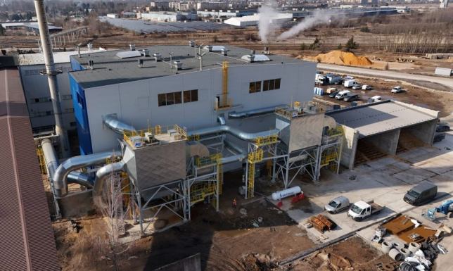 Suszenie pierwszego z dwóch kotłów biomasowych w PEC