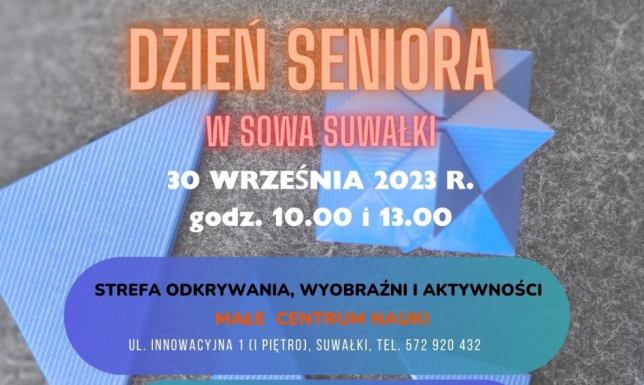 Dzień Seniora w Strefie Odkrywania, Wyobraźni i Aktywności w Suwałkach