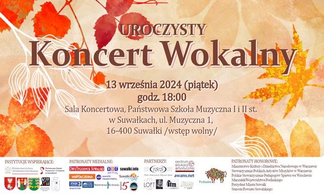 "Uroczysty Koncert Wokalny" w Państwowej Szkole Muzycznej Koncert w ramach Międzynarodowego Festiwalu CANTAREUM 2024