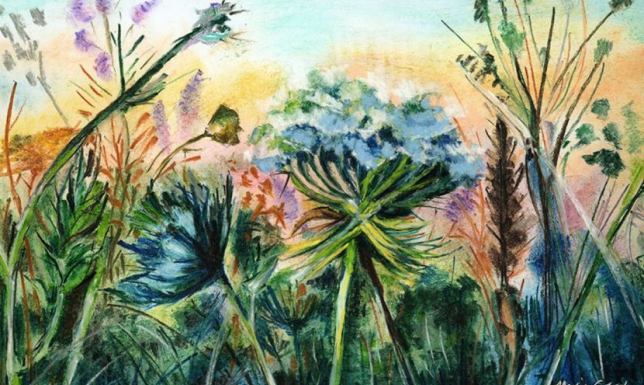 Wystawa Marii Górskiej "Wspomnienie lata" w Suwałkach