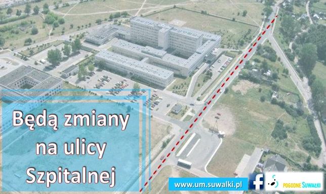 Miasto Suwałki poszukuje wykonawcy, który przebuduje fragment ulicy Szpitalnej