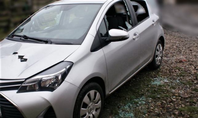 Rozbite auto po świątecznej kłótni w Augustowie