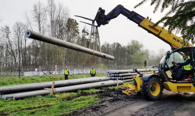 instalacja bariery elektronicznej na granicy polsko-rosyjskiej