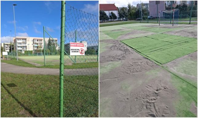 Boiska sportowe zlokalizowane na osiedlu Kamena zostają zamknięte