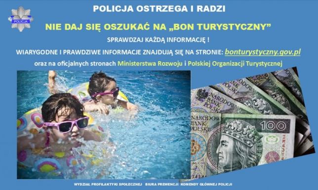 Oszustwa na "bon turystyczny" Nie daj się oszukać na bon turystyczny