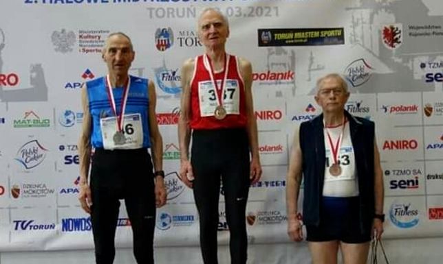 Halowe Mistrzostwa Polski Masters w Lekkiej Atletyce, medal Jerzego Broca