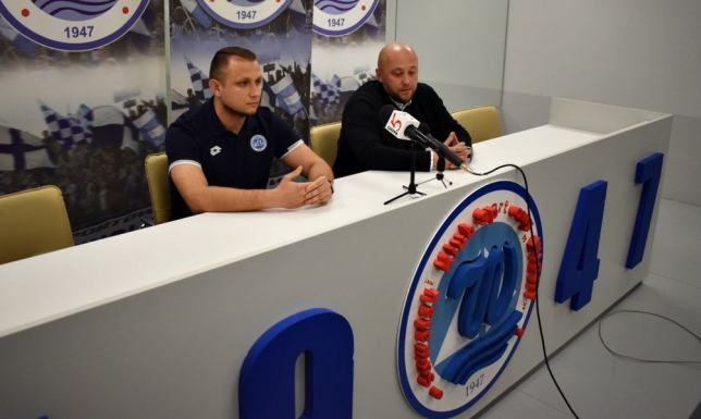 Konferencja prasowa nowego trenera suwalskich Wigier