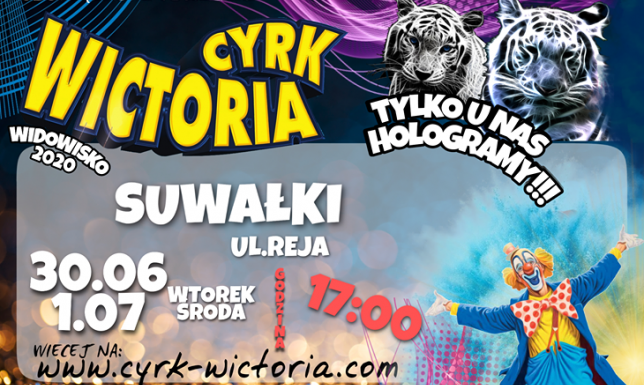 Cyrk z hologramami zwierząt w Suwałkach - konkurs