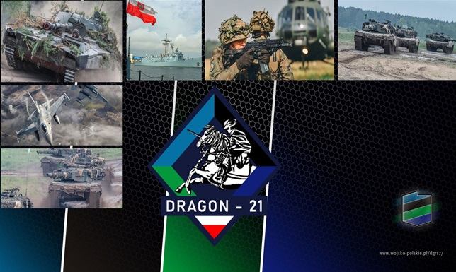 wojskowe ćwiczenia DRAGON-21, przemarsz żołnierzy przez Suwałki