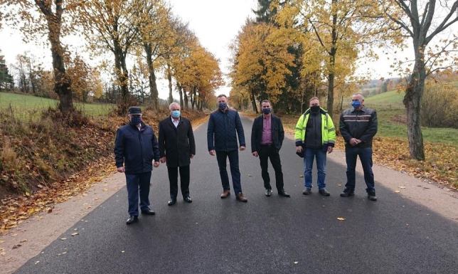 Droga Wiżajny–Smolniki-Sidory gotowa Remont drogi Wiżajny Sidory
