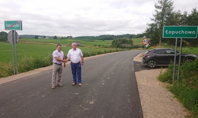 Zakończono przebudowę odcinka Błaskowizna – Udziejek – Gulbieniszki odbiór techniczny przebudowanego odcinka drogi powiatowej