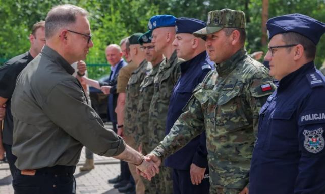Prezydent na polsko-białoruskiej granicy
