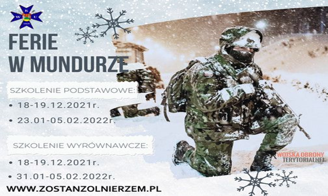 Wojskowa Komenda Uzupełnień w Suwałkach ogłasza nową ofertę szkoleniową