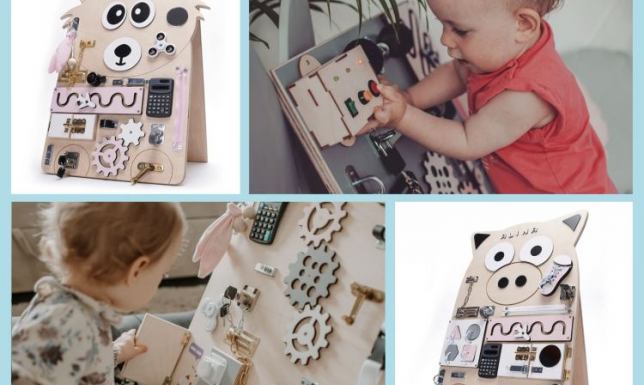 Tablice manipulacyjne dla dzieci - zabawki w duchu Montessori. Sensoryczne tablice dla maluchów  Tablice manipulacyjne dla dzieci - zabawki w duchu Montessori. Sensoryczne tablice dla maluchów