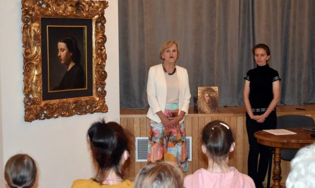 Prezentacja obrazu Jan Matejko z 1859 roku "Portret Marii Matejko"