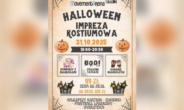 impreza kostiumowa, kosmiczna salka urodzinowa, liga squasha