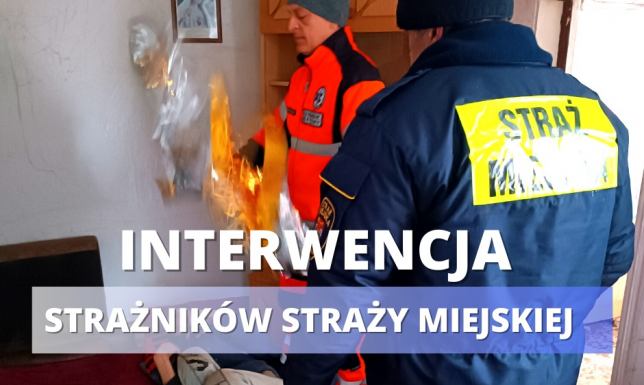 Interwencja Straży Miejskiej ratująca życie bezdomnej kobiety