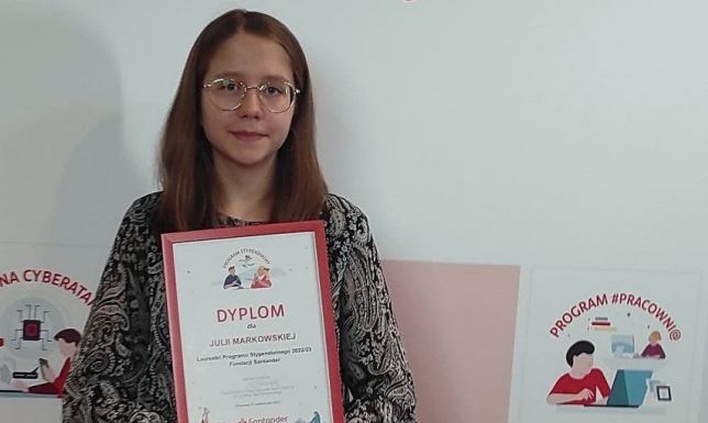 Julia Markowska została jedną z 20 stypendystów Fundacji Santander Bank Polska
