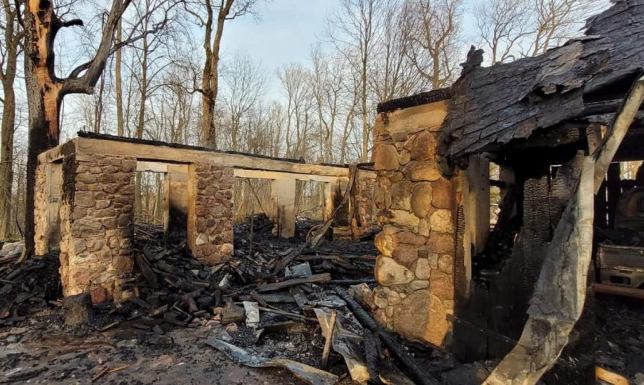 w gminie Rutka-Tartak doszło do pożaru budynku gospodarczego
