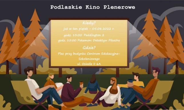 Kino Plenerowe z atrakcjami.