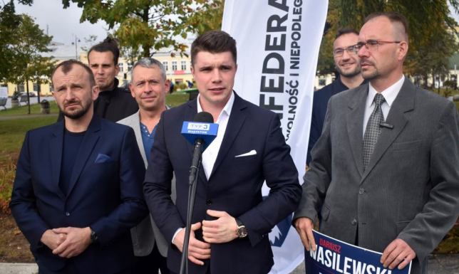 Konferencja podsumowująca kampanię wyborczą Konfederacji