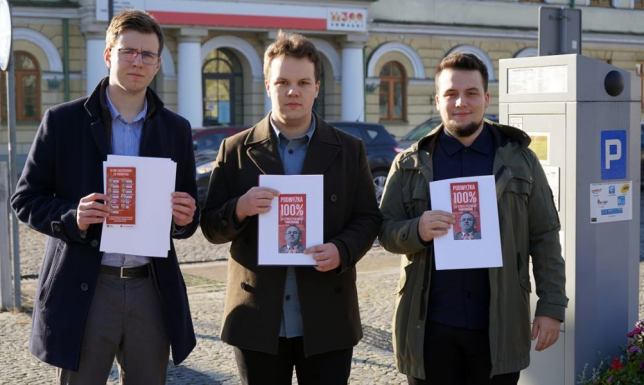 Akcja przeciwko podwyżkom podatków i opłat dla mieszkańców Suwałk