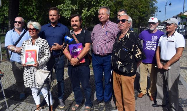 Konferencja prasowa przedstawicieli Lewicy w Suwałkach