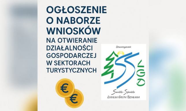 Nabór wniosków na otwarcie działalności w sektorze turystycznym