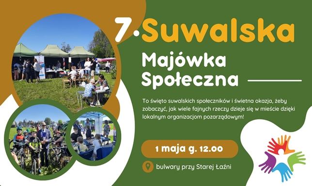 Zapraszają na święto suwalskich organizacji i społeczników 7. Suwalska Majówka Społeczna 1. maja na Bulwarach