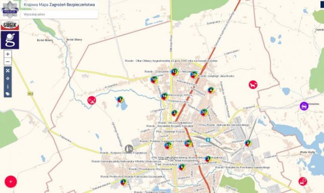 Krajowa Mapa Zagrożeń Bezpieczeństwa w powiecie suwalskim