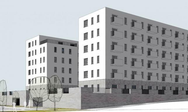 Zarząd Budynków Mieszkalnych, I etap budowy mieszkań przy ul. Franciszkańskiej