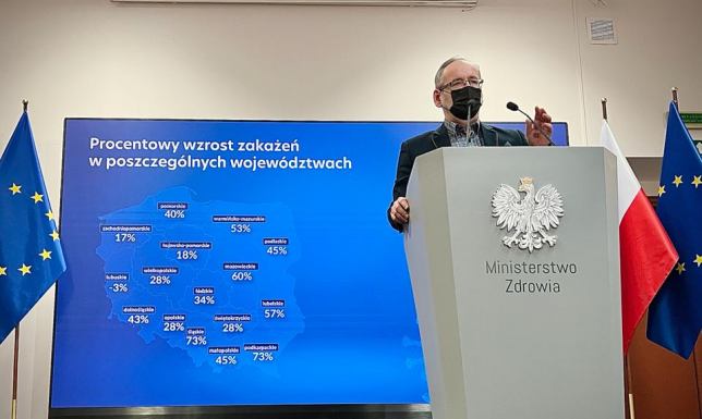Konferencja Ministra Zdrowia Adama Niedzielskiego ws. pracy zdalnej