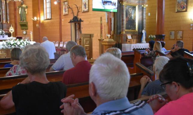 przed obrazem Matki Bożej modlili się w intencji trzeźwości