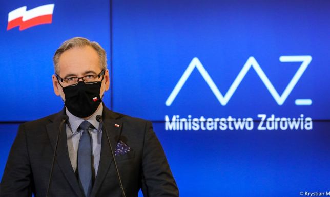 Konferencja prasowa ministra zdrowia ws. powrotu uczniów do szkół