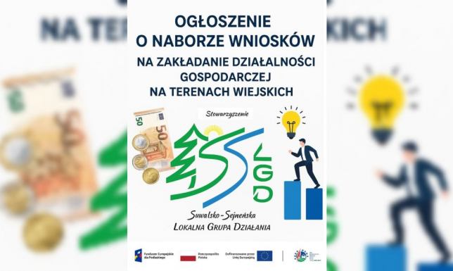 Nabór wniosków na zakładanie działalności gospodaraczej na terenach wiejskich