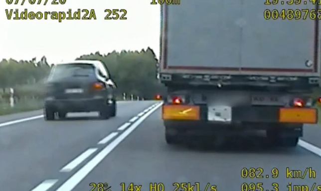 Niebezpieczne manewry kierowcy z Litwy