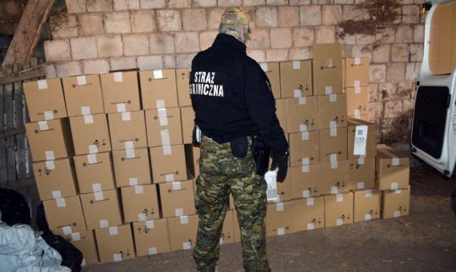 60 tys. paczek nielegalnych papierosów, Podlaski Oddział Straży Granicznej