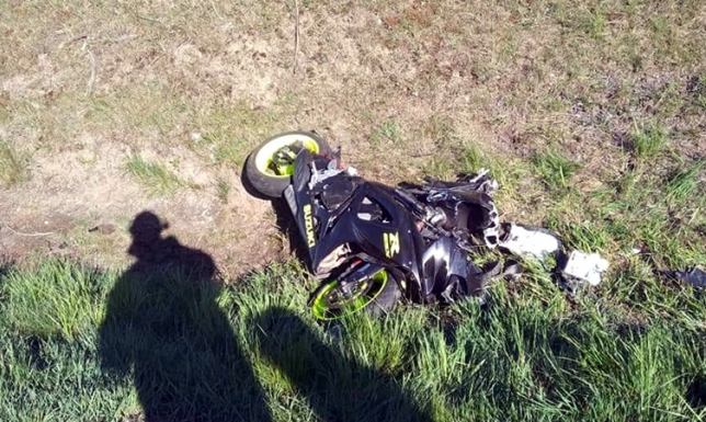 Wypadek motocyklisty na trasie Suwałki-Budzisko
