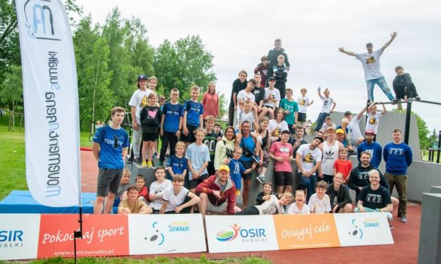 Młodzi parkourowcy rywalizowali w Suwałkach Zakończenie Ogólnopolskiej Ligi Parkour w Suwałkach