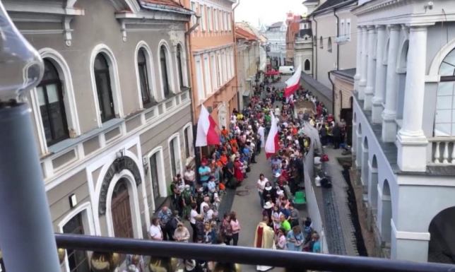 Pielgrzymi dotarli do Wilna Pielgrzymka Suwałki - Wilno zakończona