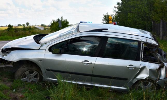 Dachowaniem zakończyła się jazda 36-letniego mieszkańca gminy Suwałki