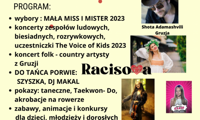 Regionalne przysmaki, atrakcje dla najmłodszych i gwiazda wieczoru - Racisova