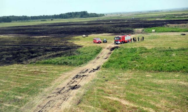 Pożar wybuchł w okolicy miejscowości Zabiele w powiecie monieckim.