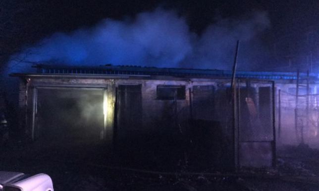 Pożar obiektów gospodarczych w gminie Filipów