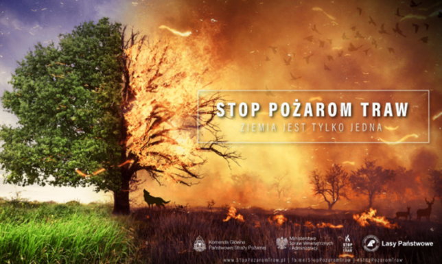 Pierwsze pożary traw na terenie województwa podlaskiego