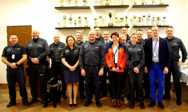 pożegnanie dyrektora Aresztu Śledczego w Suwałkach ppłk Wojciecha Szczudło