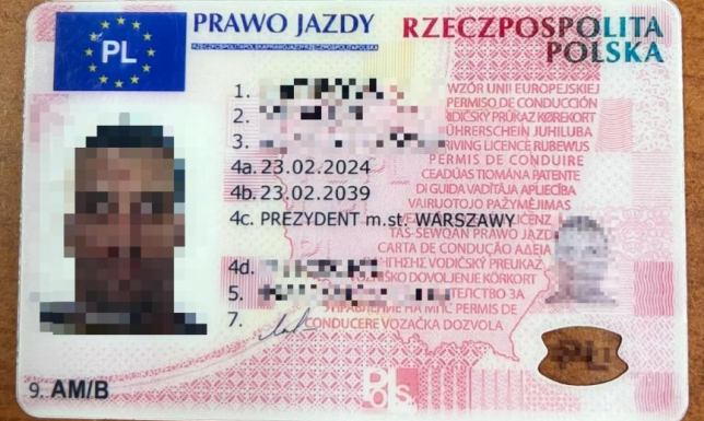 Łotysz zatrzymany w Budzisku z fałszywym prawem jazdy 50-latek kupił podrobiony dokument przez internet